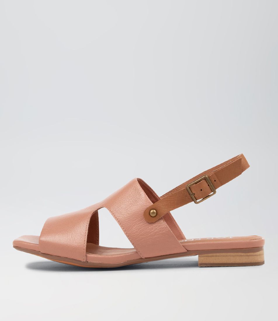 Kierron Mushroom Dark Tan Leather Sandals