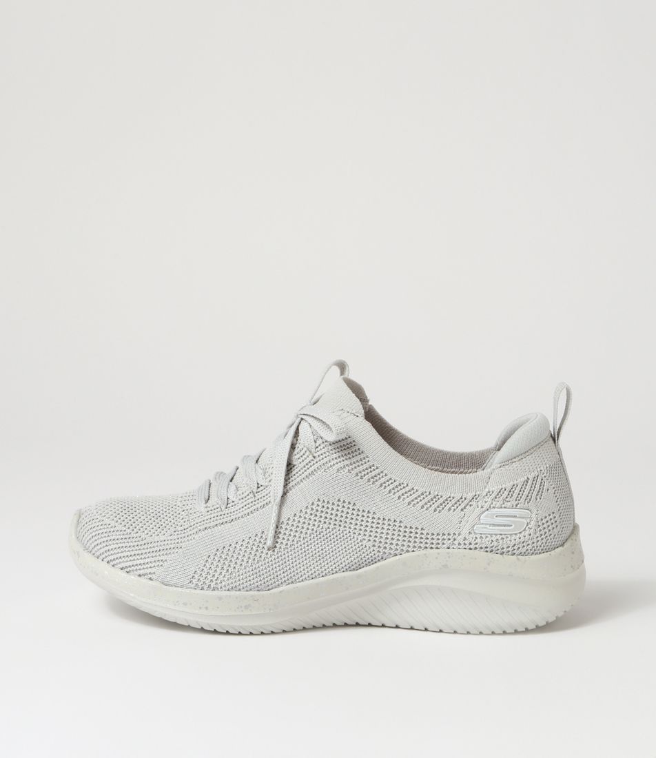 Ultra Flex 3.0 Grey Silver Knit Sneakers