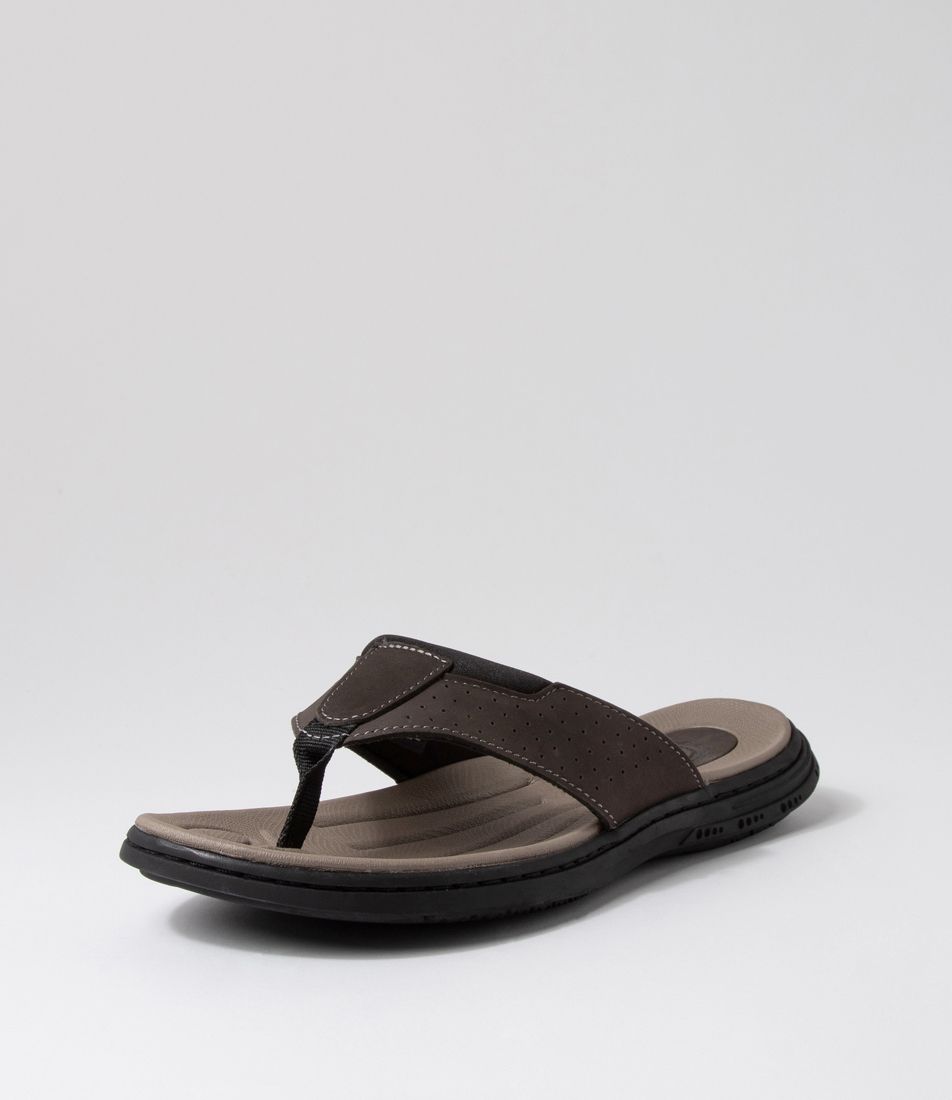 Dakar Charcoal Oil Nubuck Sandals