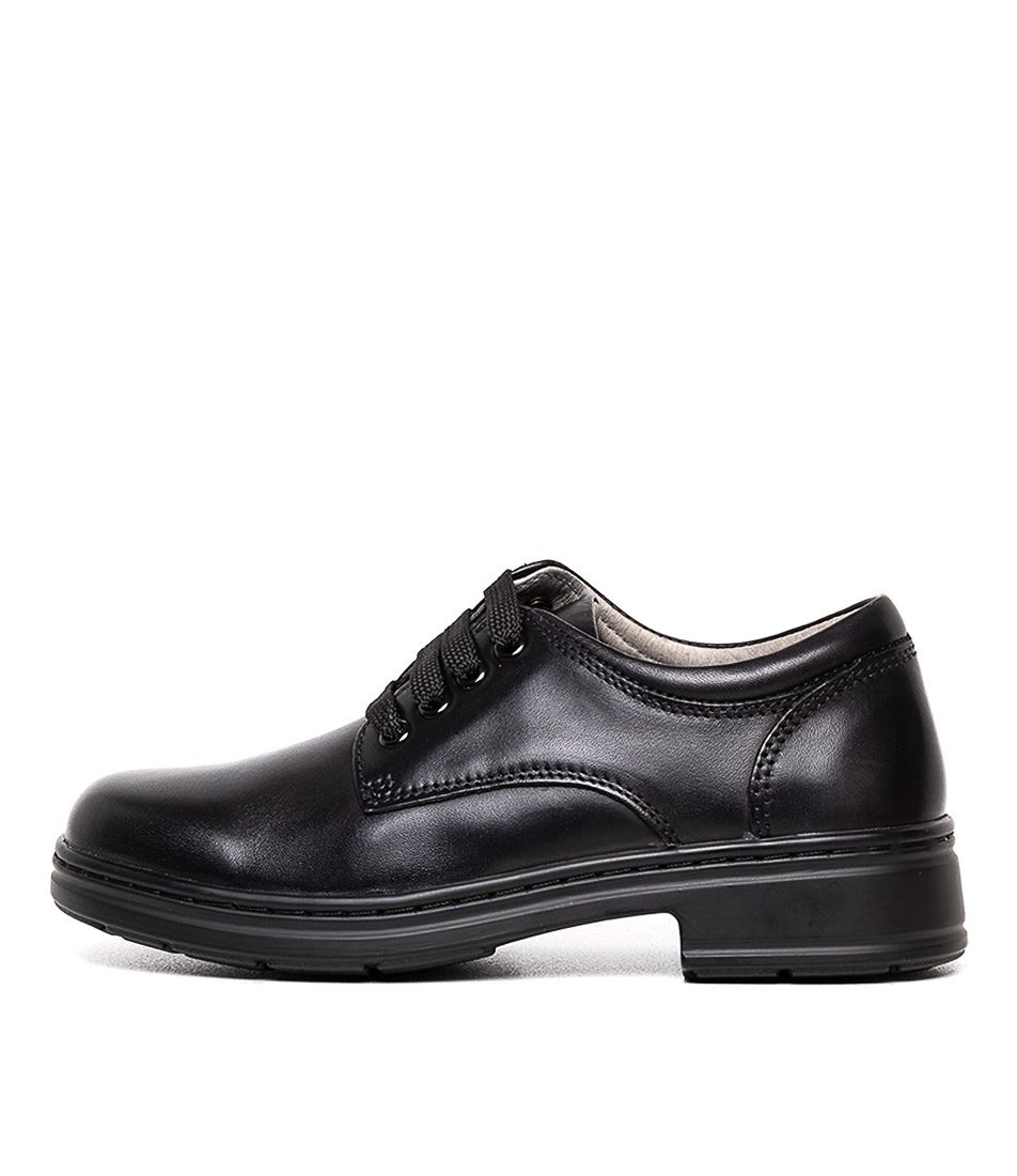 SSTRUCK JNR BLK LEATHER