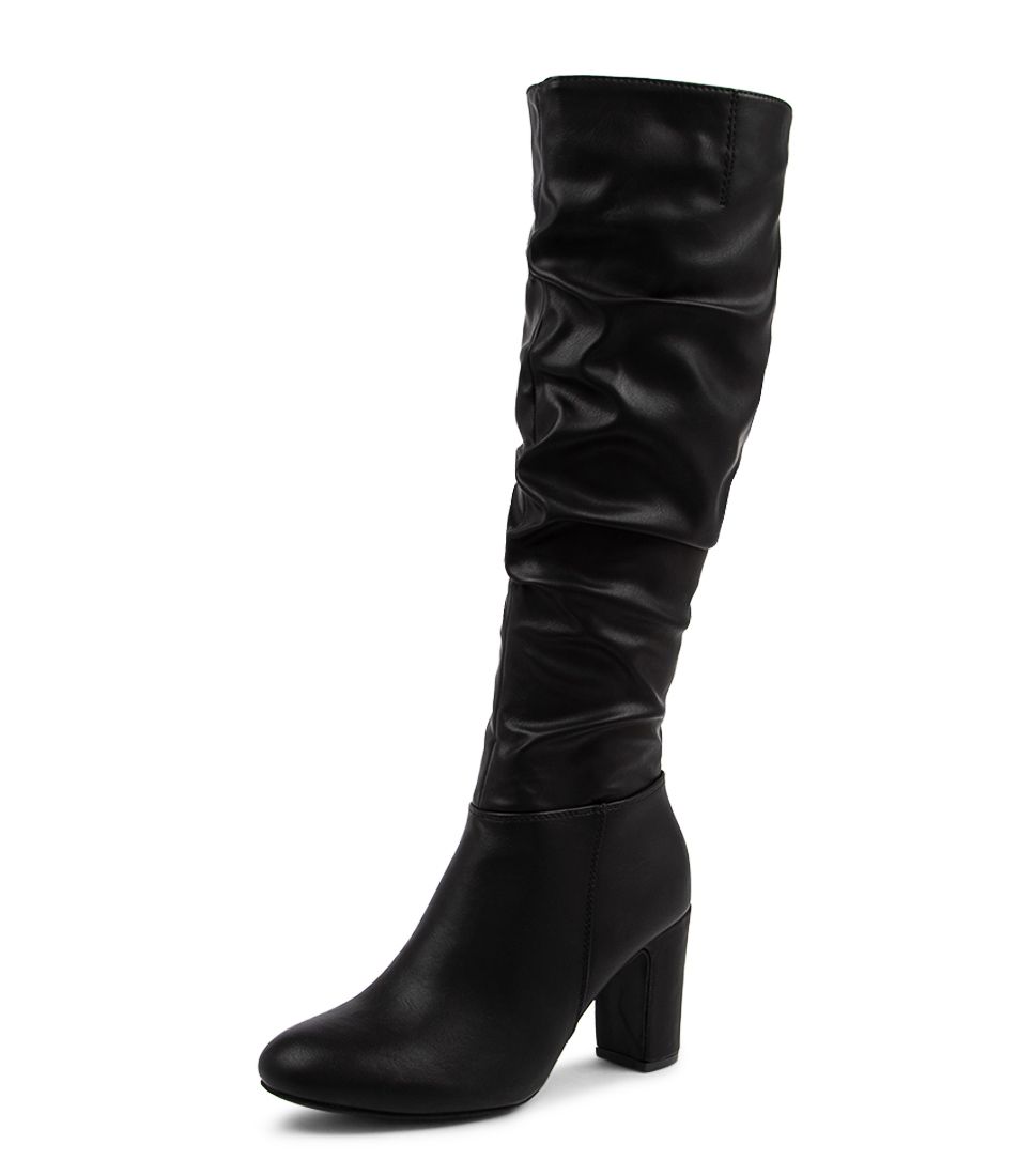 Simma Black Knee High Boots