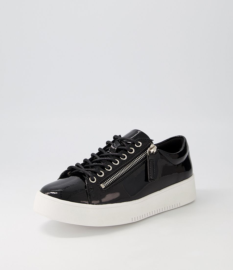 Liberty Black White Patent Pu Sneakers