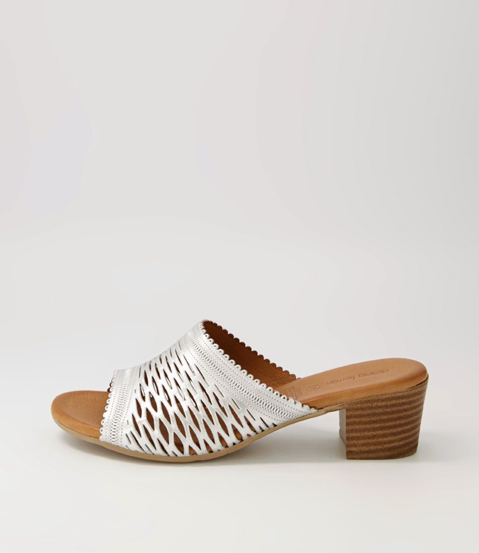 Ellanie Silver Leather Sandals