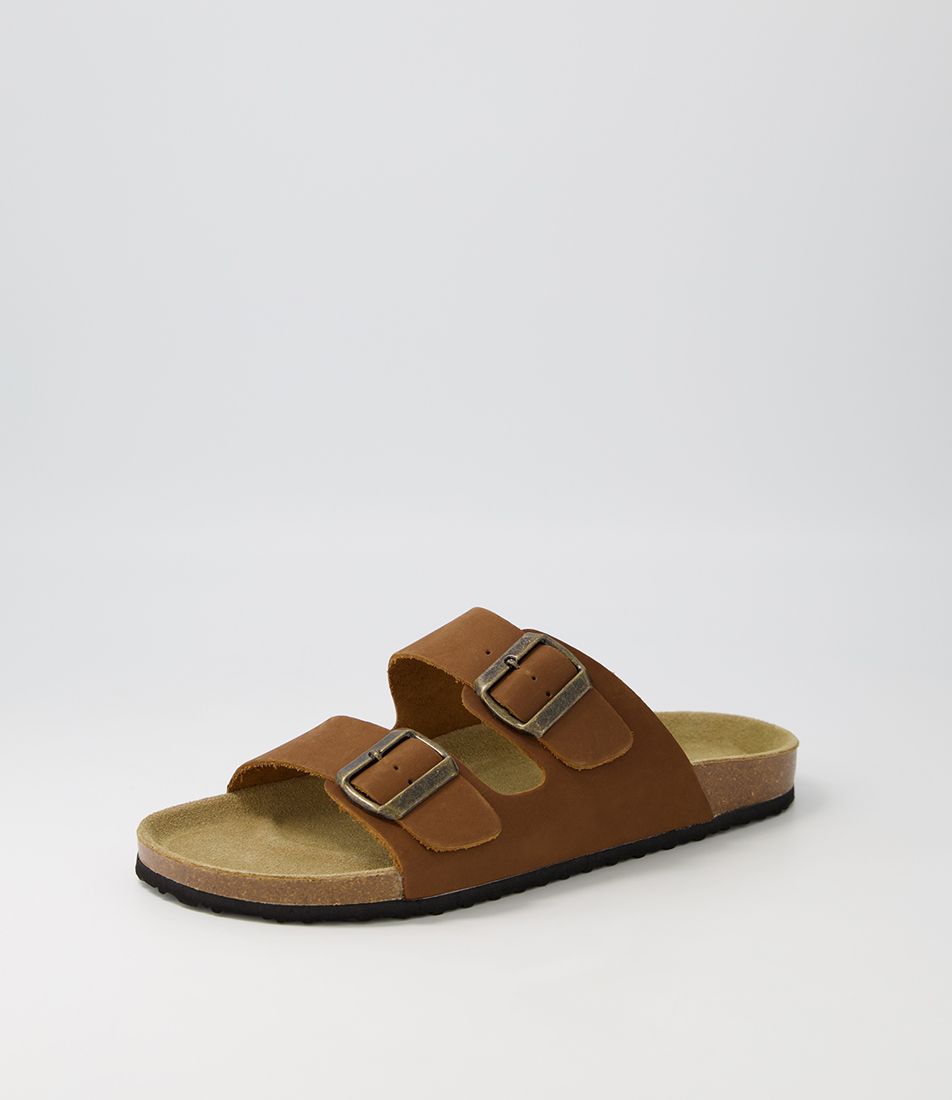 Ridley Chocolate Nubuck Slides