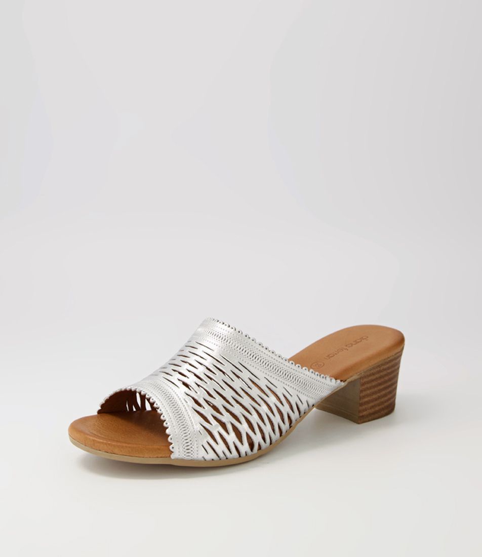 Ellanie Silver Leather Sandals