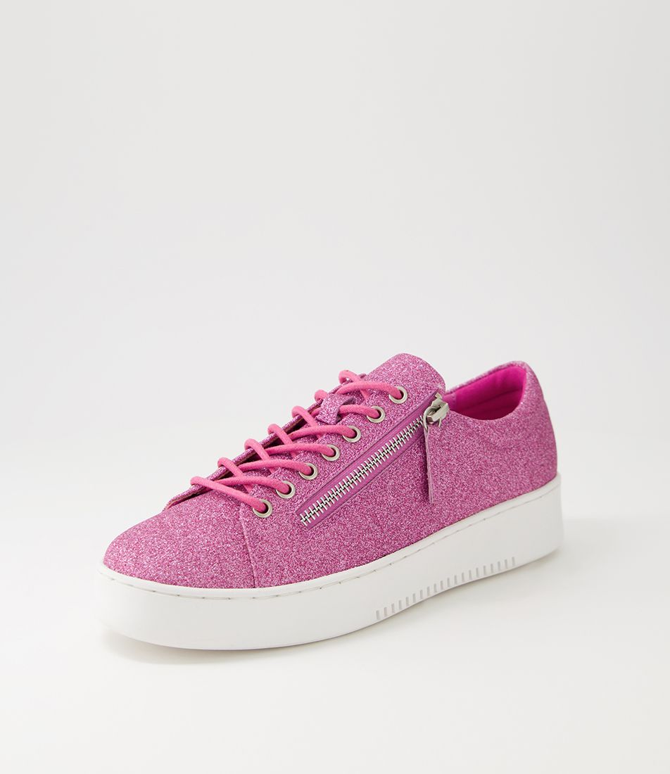 Liberace Pink Glitter Sneakers