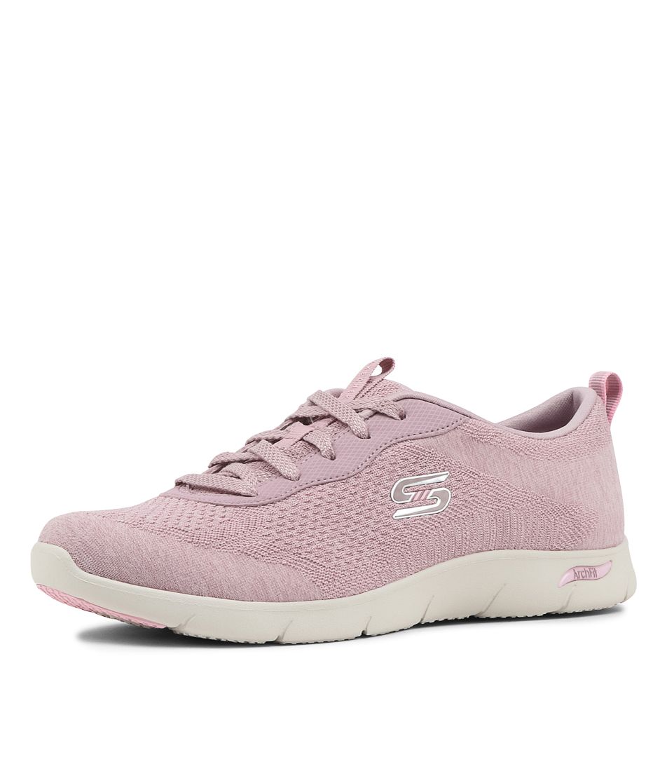 Arch Fit Refi Mauve Knit Sneakers