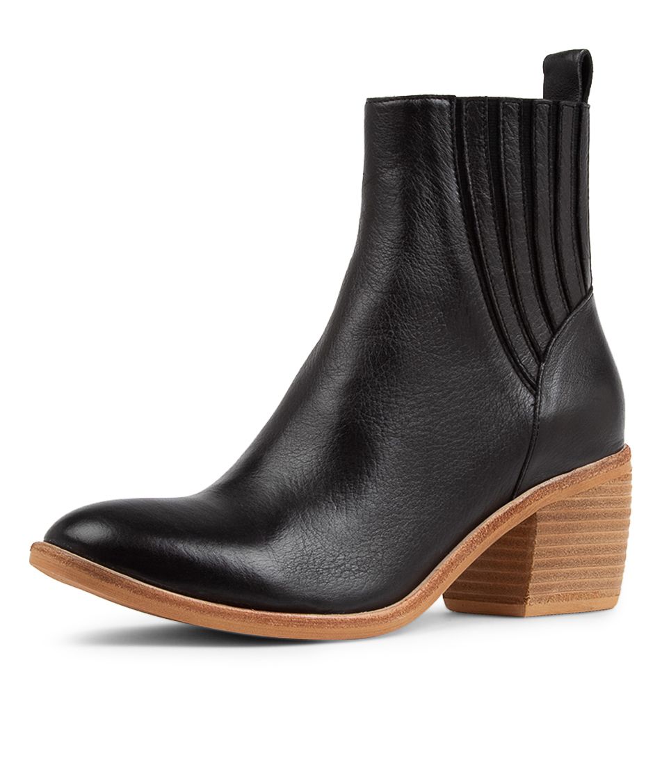 Olie Black Leather Chelsea Boots NH