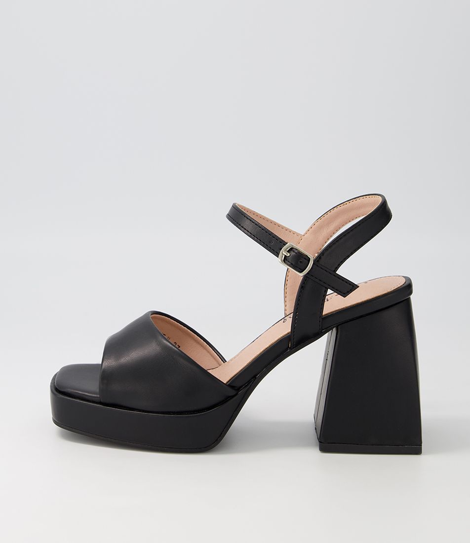 Jessine Black Sandals