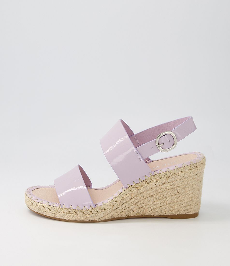 Gaga Lilac Patent Leather Espadrilles