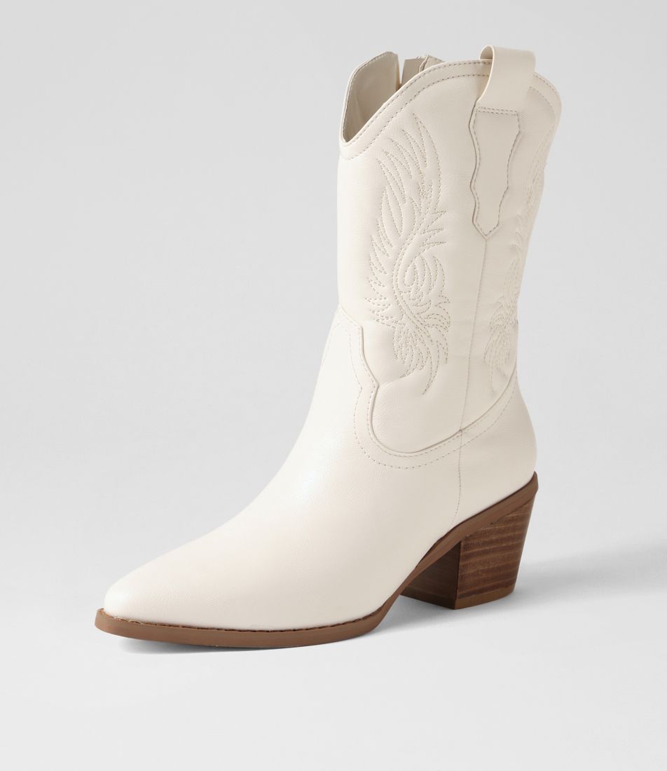 Yeehaw Milk Calf Boots