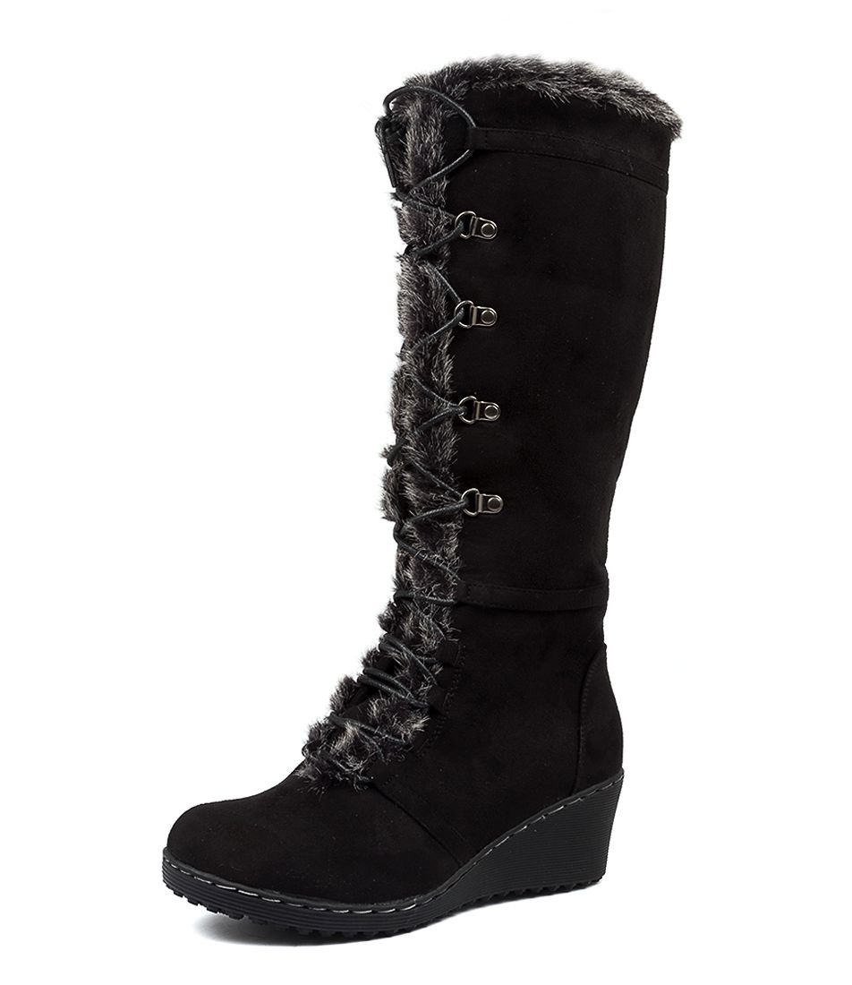 TOMMYLEA BLACK MICROSUEDE