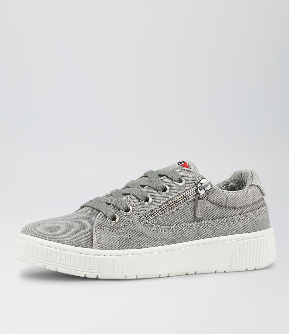 Izzar Grey Recycled Canvas Sneakers