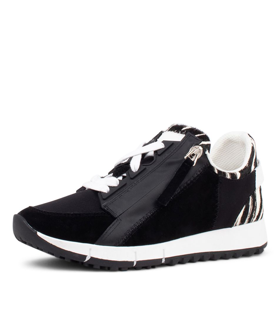 Jayme Black Leather Sneakers