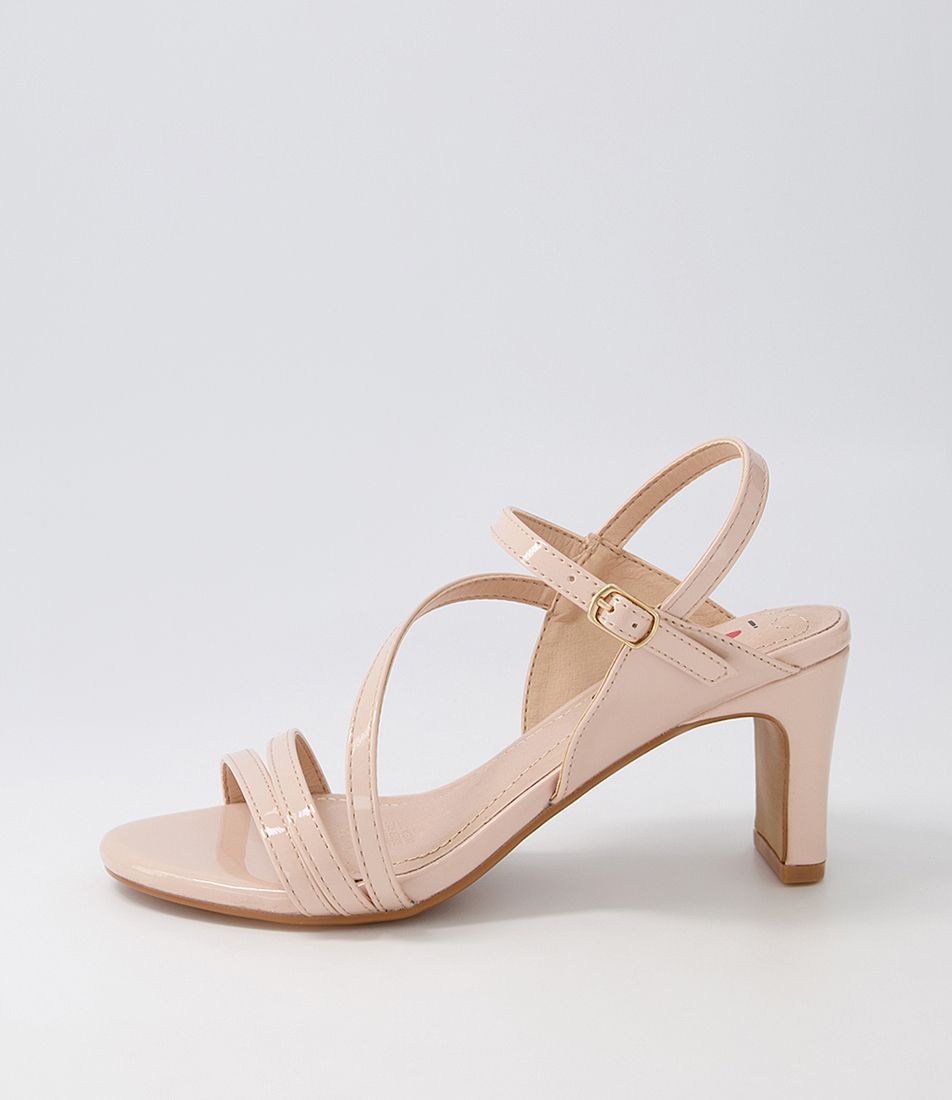 Naniya Nude Patent Pu Sandals
