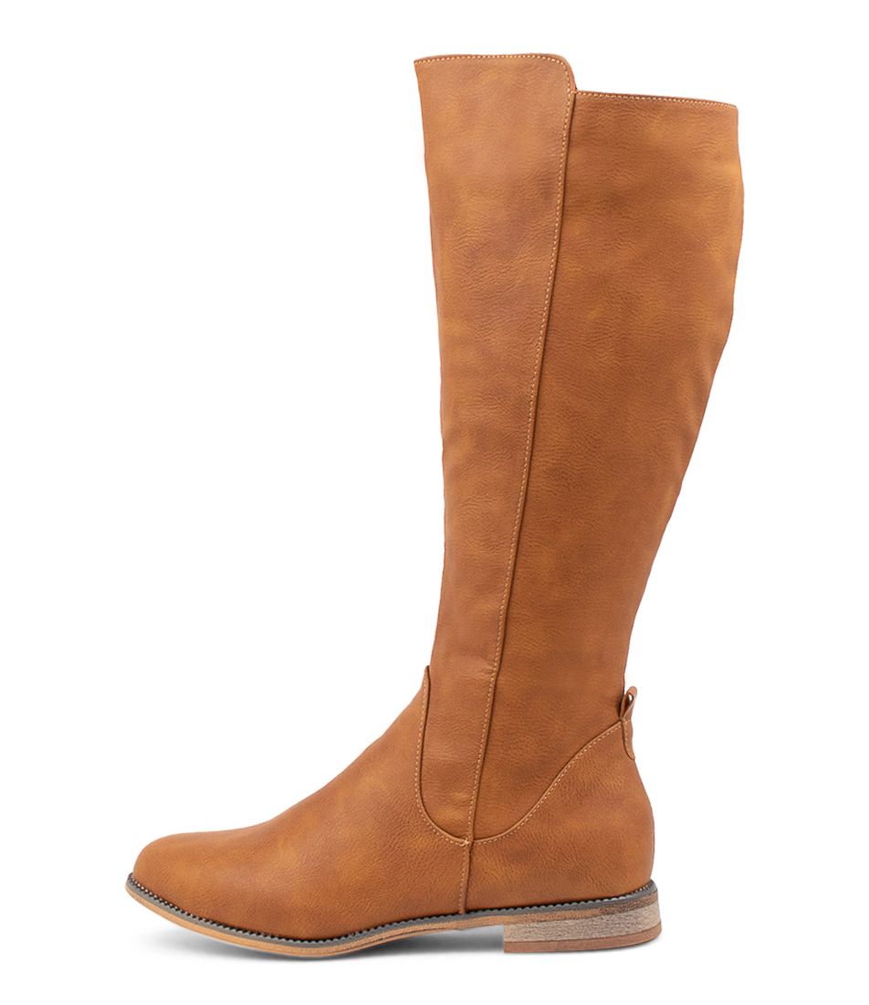 Faraday Tan Knee High Boots
