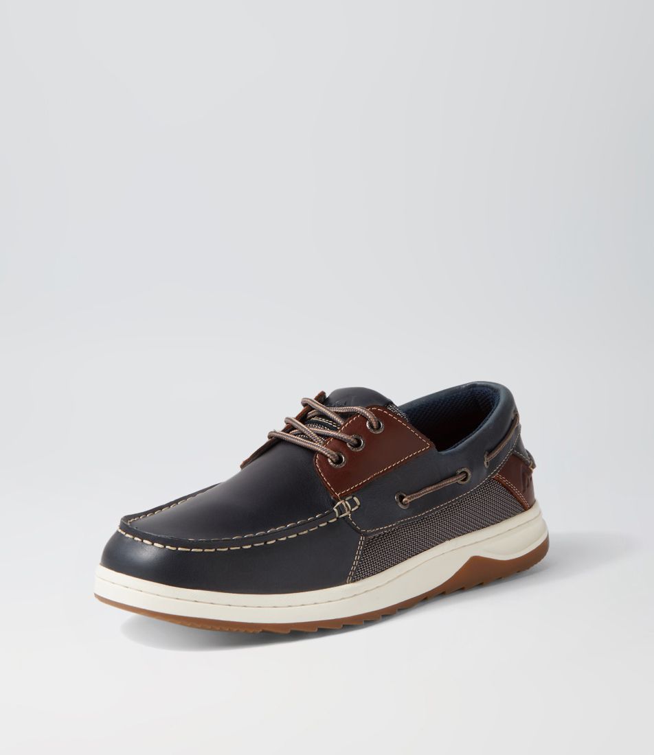 GULL NAVY PULL UP LEATHER