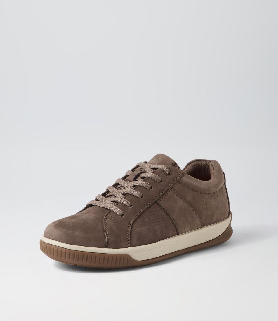 Edo Taupe Tumble Nubuck Sneakers