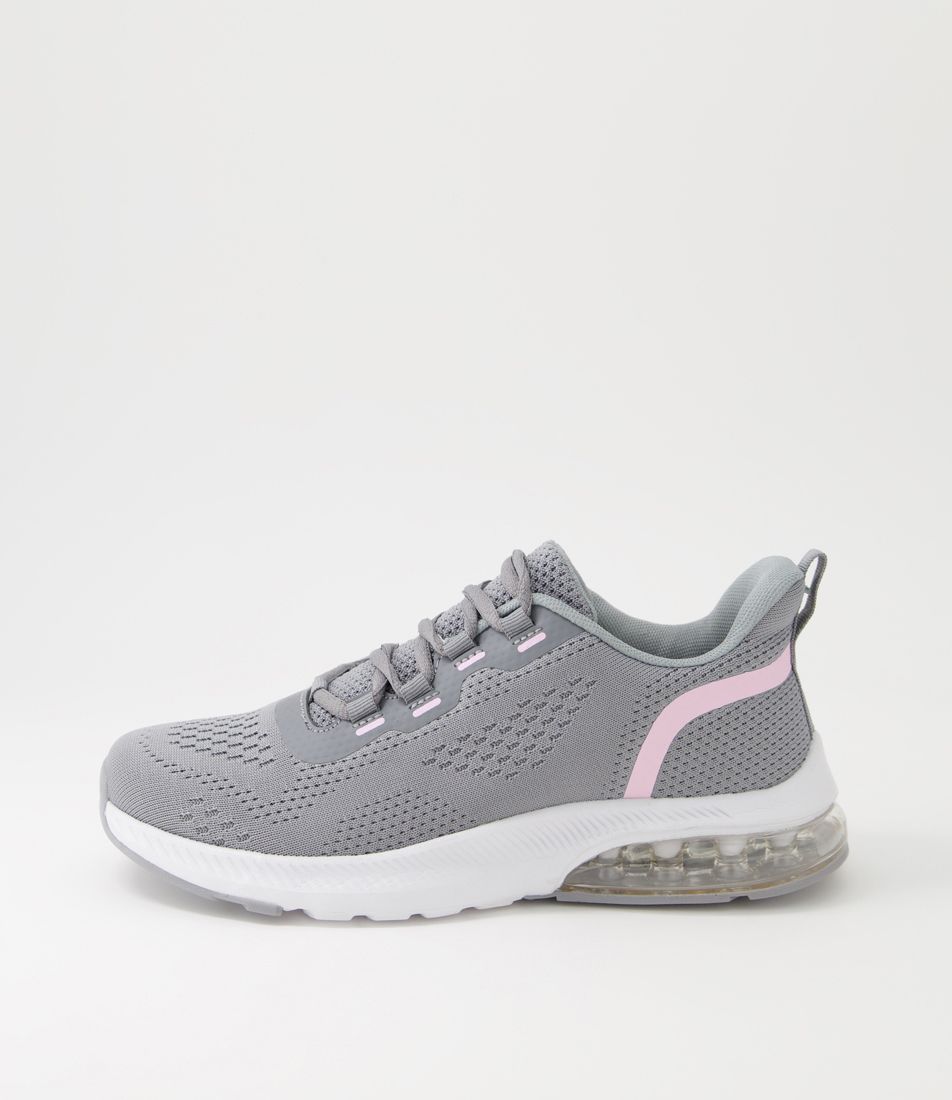 Bubble Light Grey Knit Sneakers