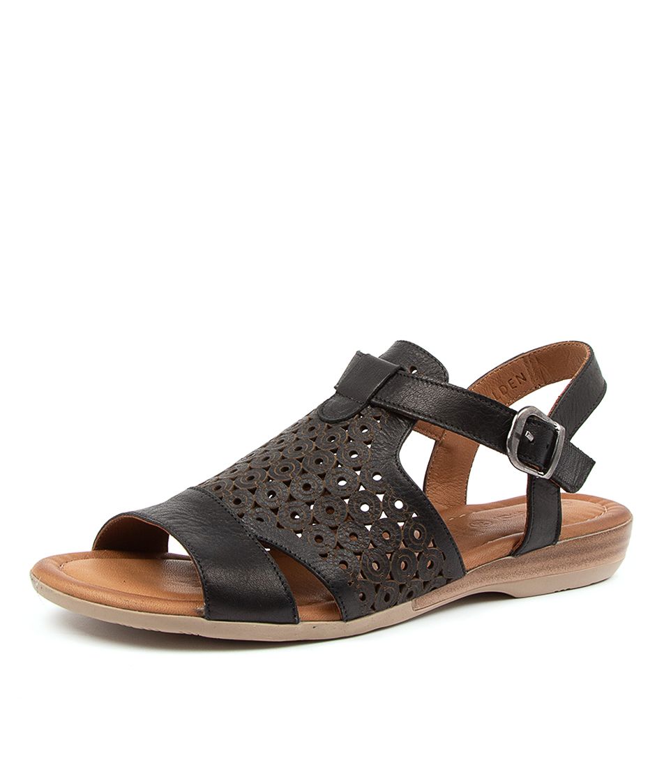 ALDEN DF BLACK LEATHER