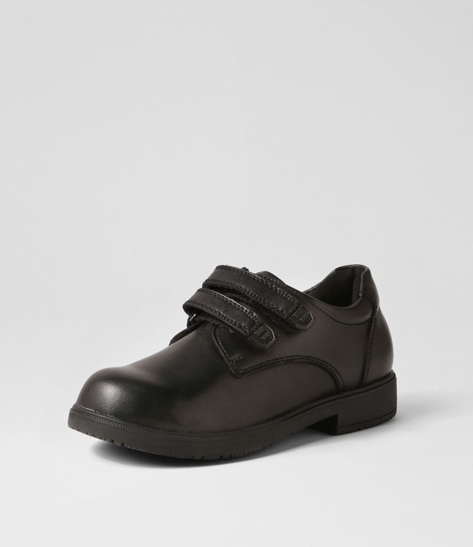 Alex Ii Black Leather Flat Shoes