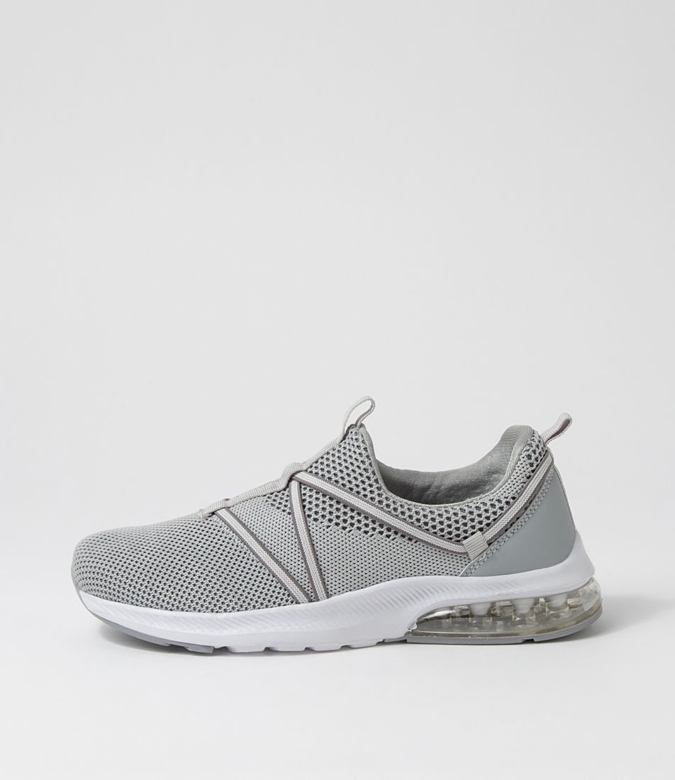 Bossi Light Grey Knit Sneakers