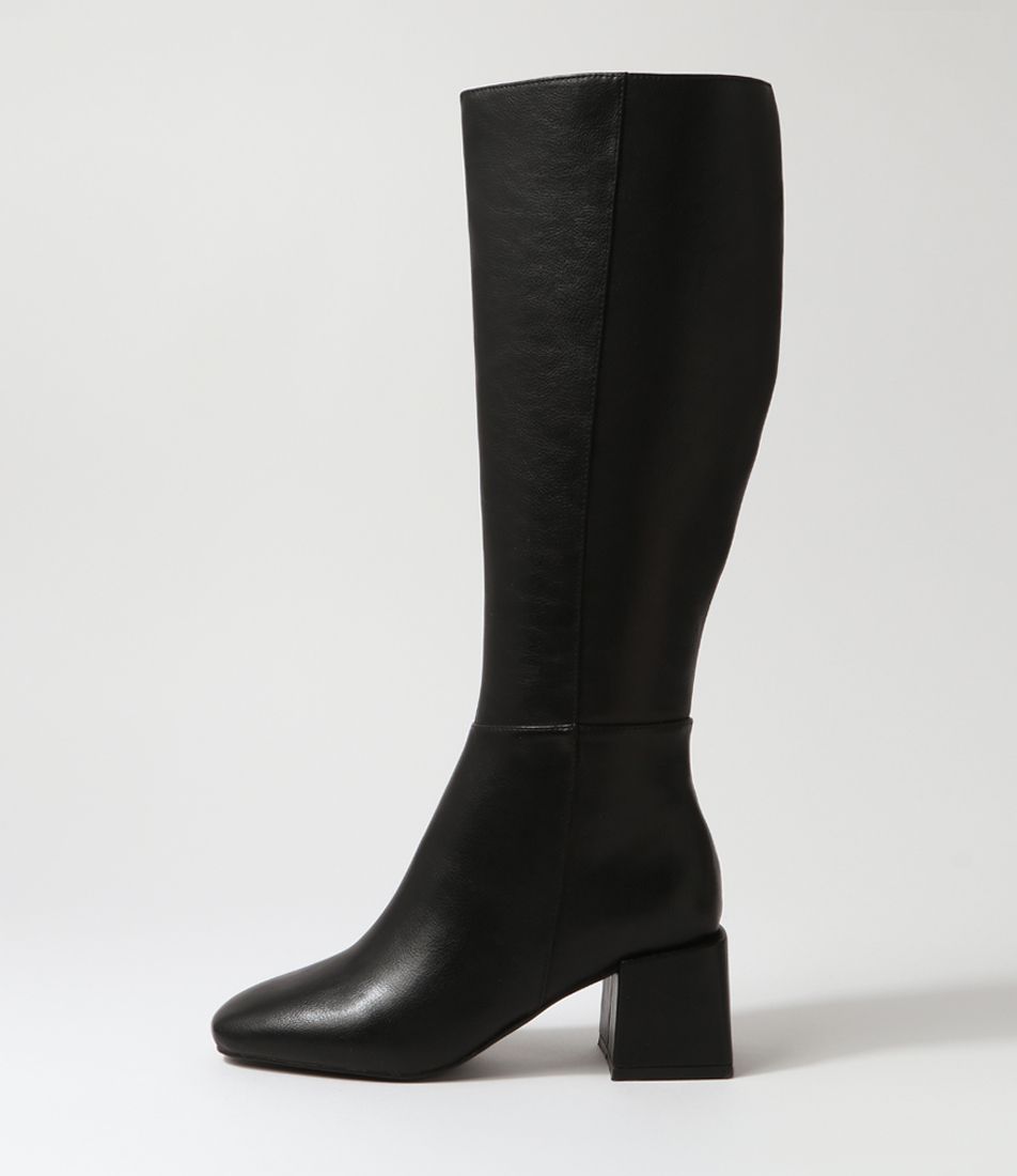 Wolfine Black Knee High Boots