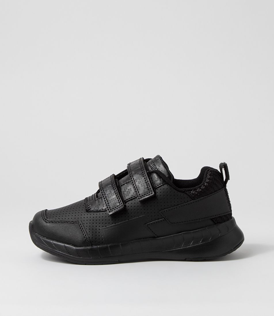 Hero Jnr Adj E Mc Black Synthetic Leather Sneakers