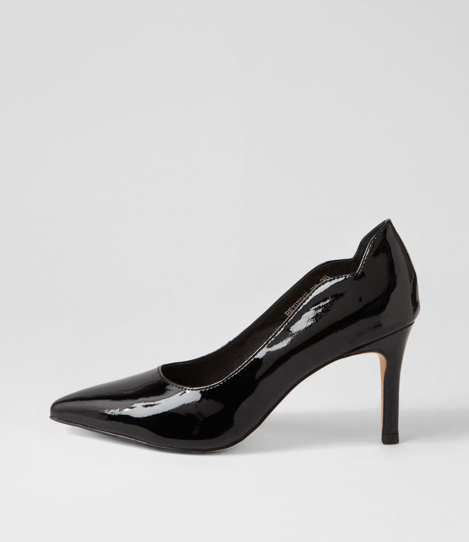 Bethuny Black Patent Leather Heels