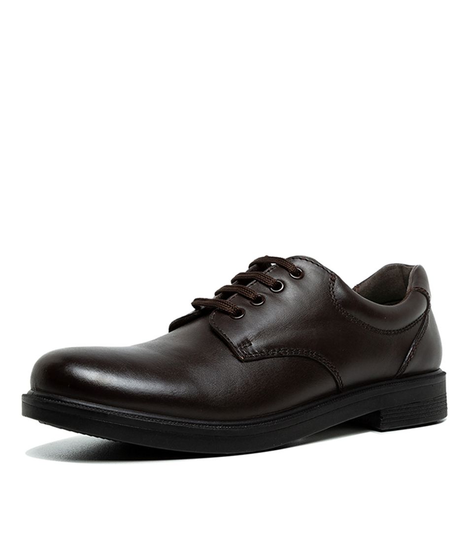 TUTOR SNR E BROWN LEATHER