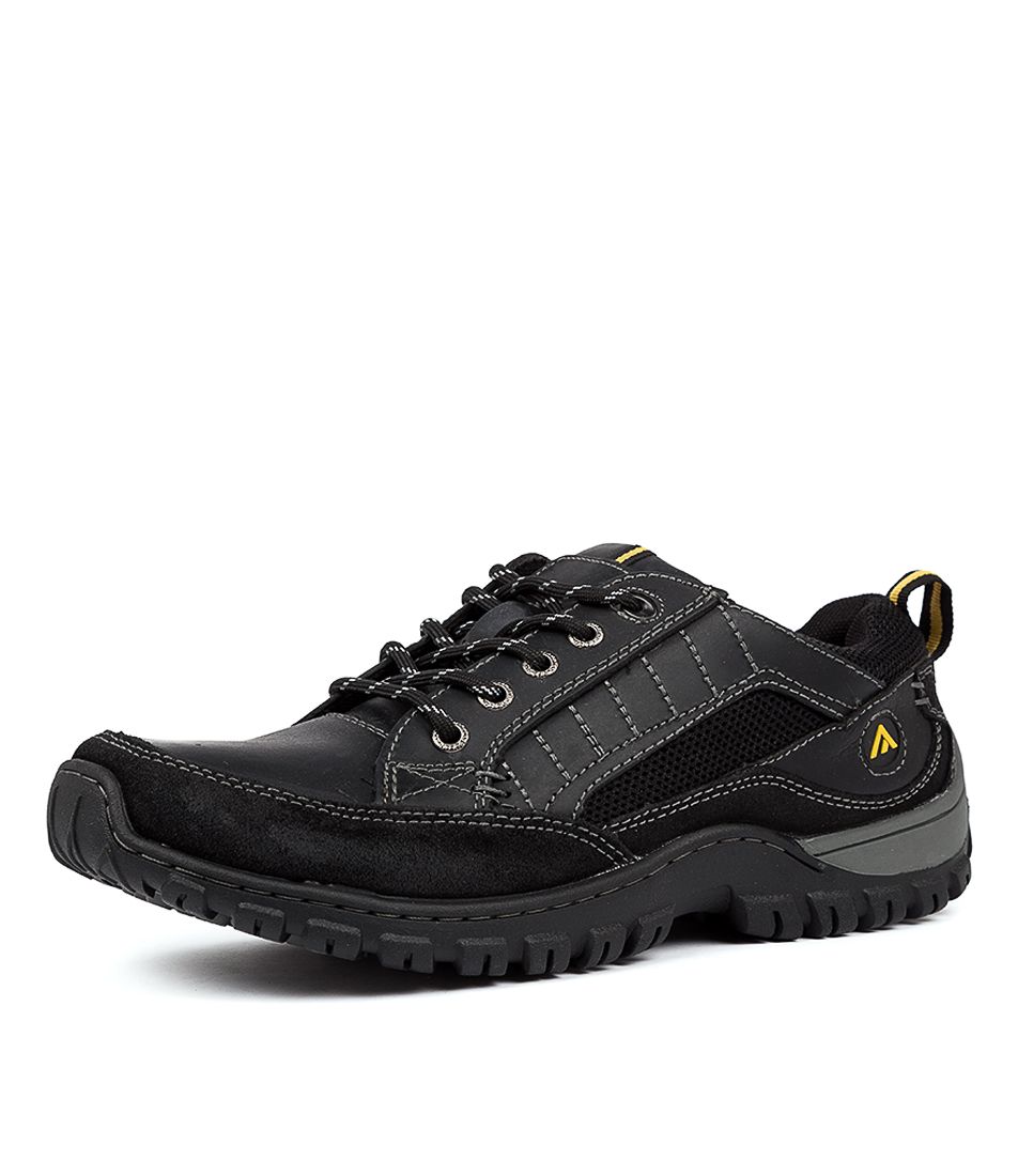 Tory Black Leather Flat Shoes