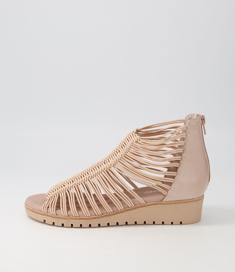 Goyla Cafe Elastic Leather Sandals