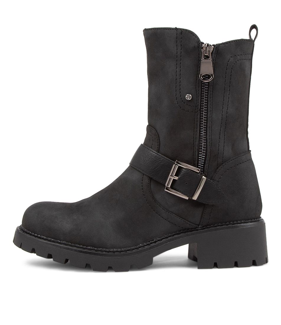 Fayda Black Ankle Boots