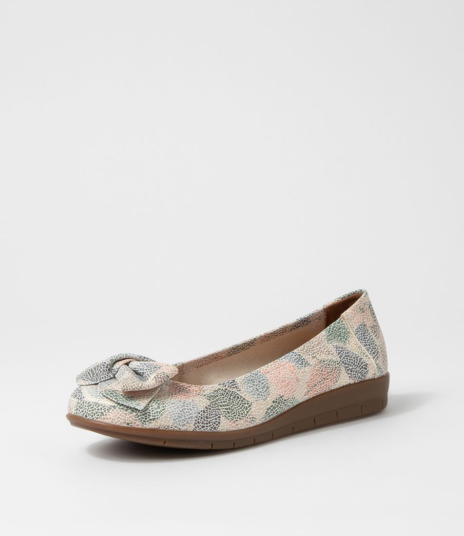 Fransisco3 Earth Mosaic Suede Ballet Flats