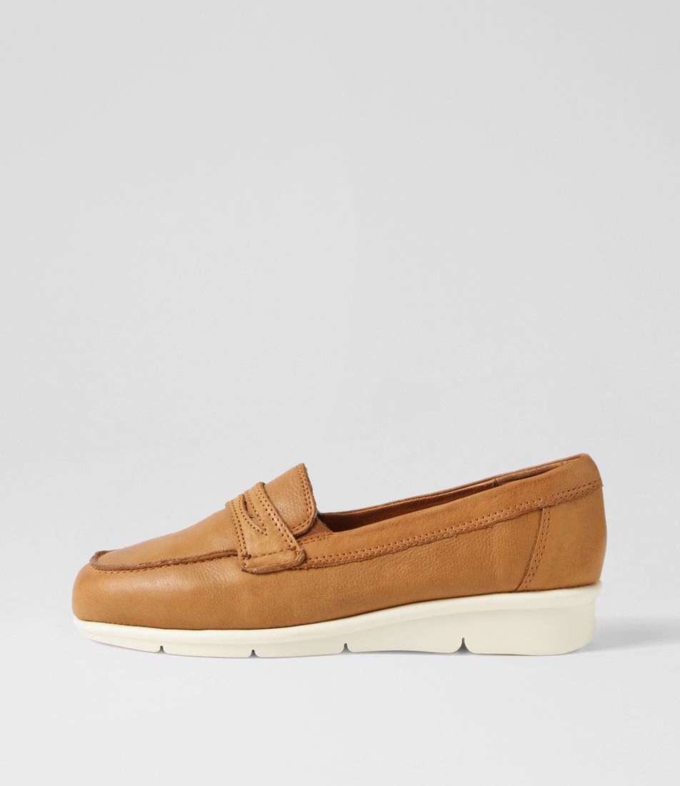 Punis Tan Leather Loafers
