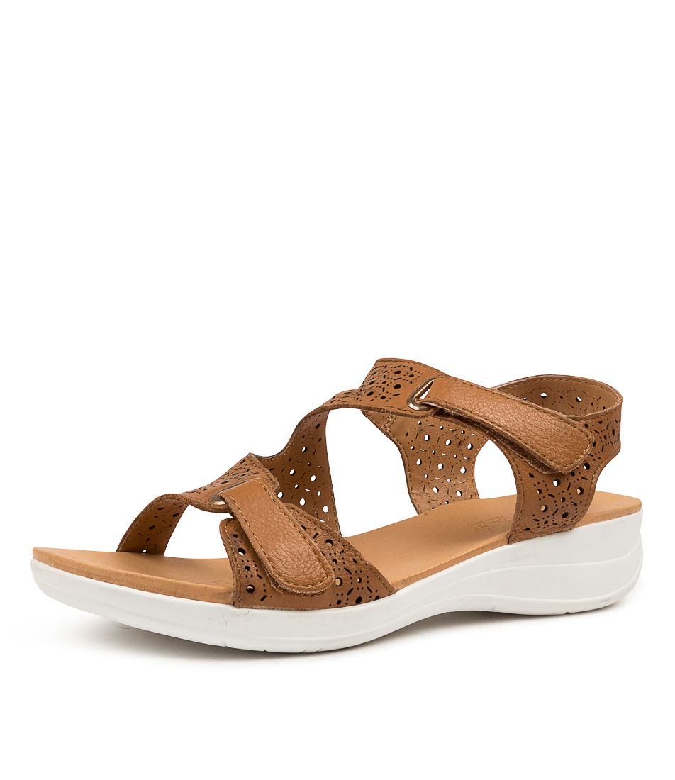 MAZ DK TAN-WHITE SOLE