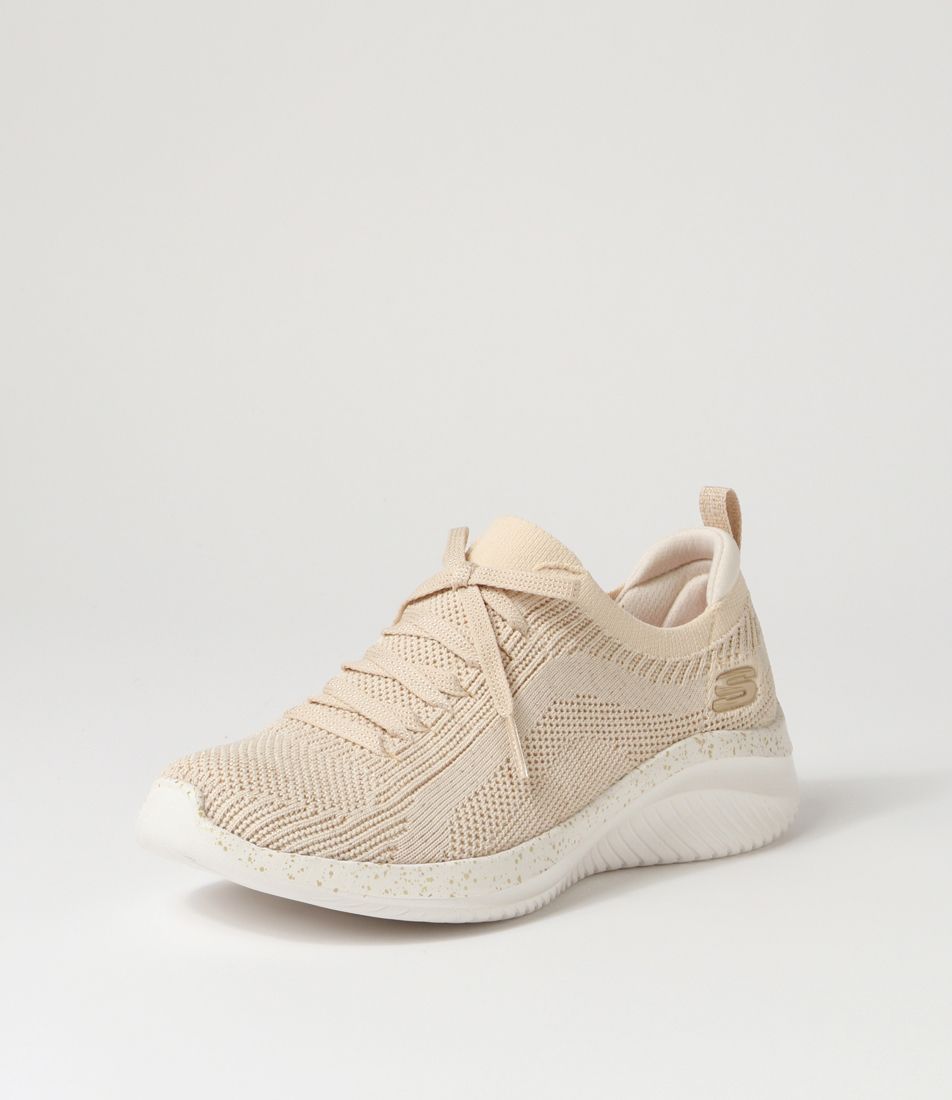 Ultra Flex 3.0 Natural Gold Knit Sneakers