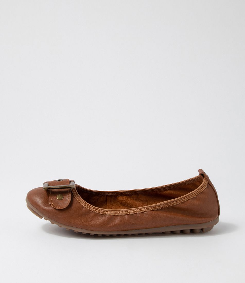 Cory Dark Tan Ballet Flats