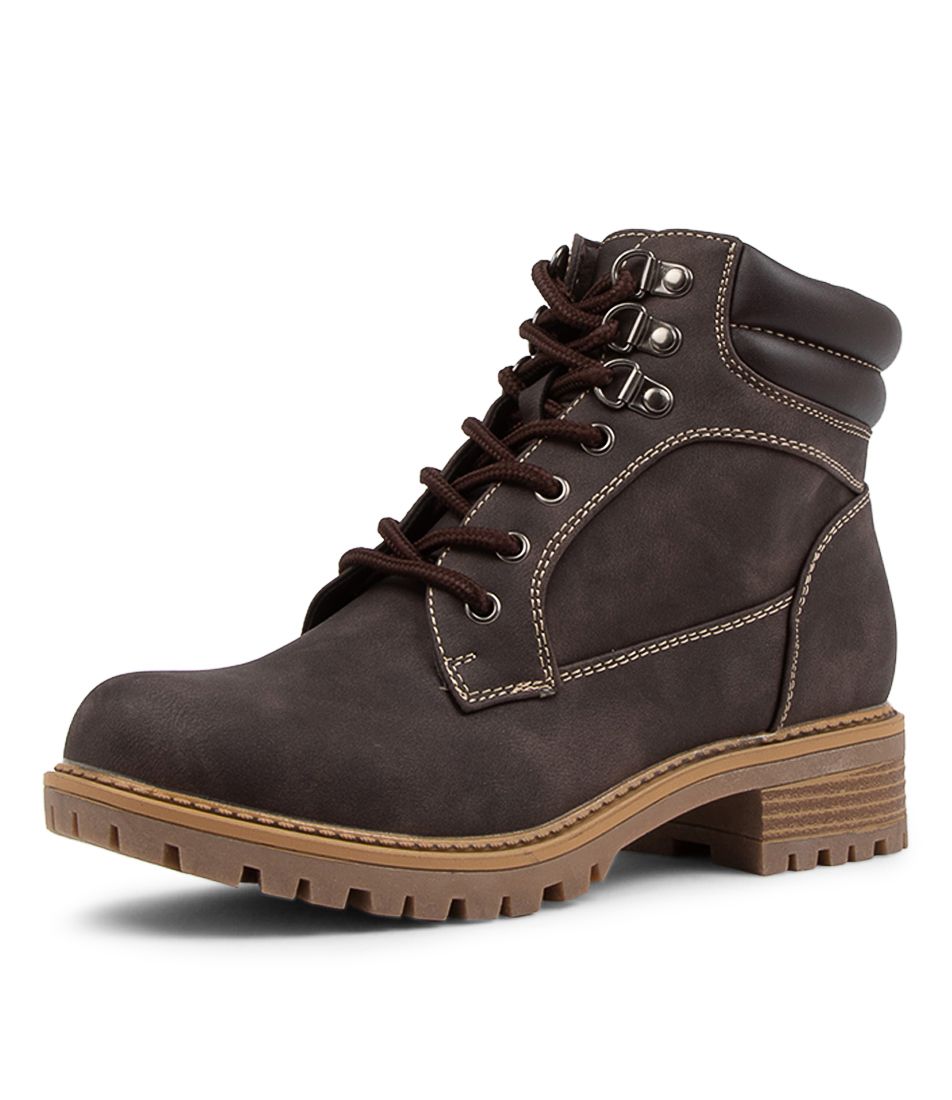 Anitos Chocolate Lace Up Boots