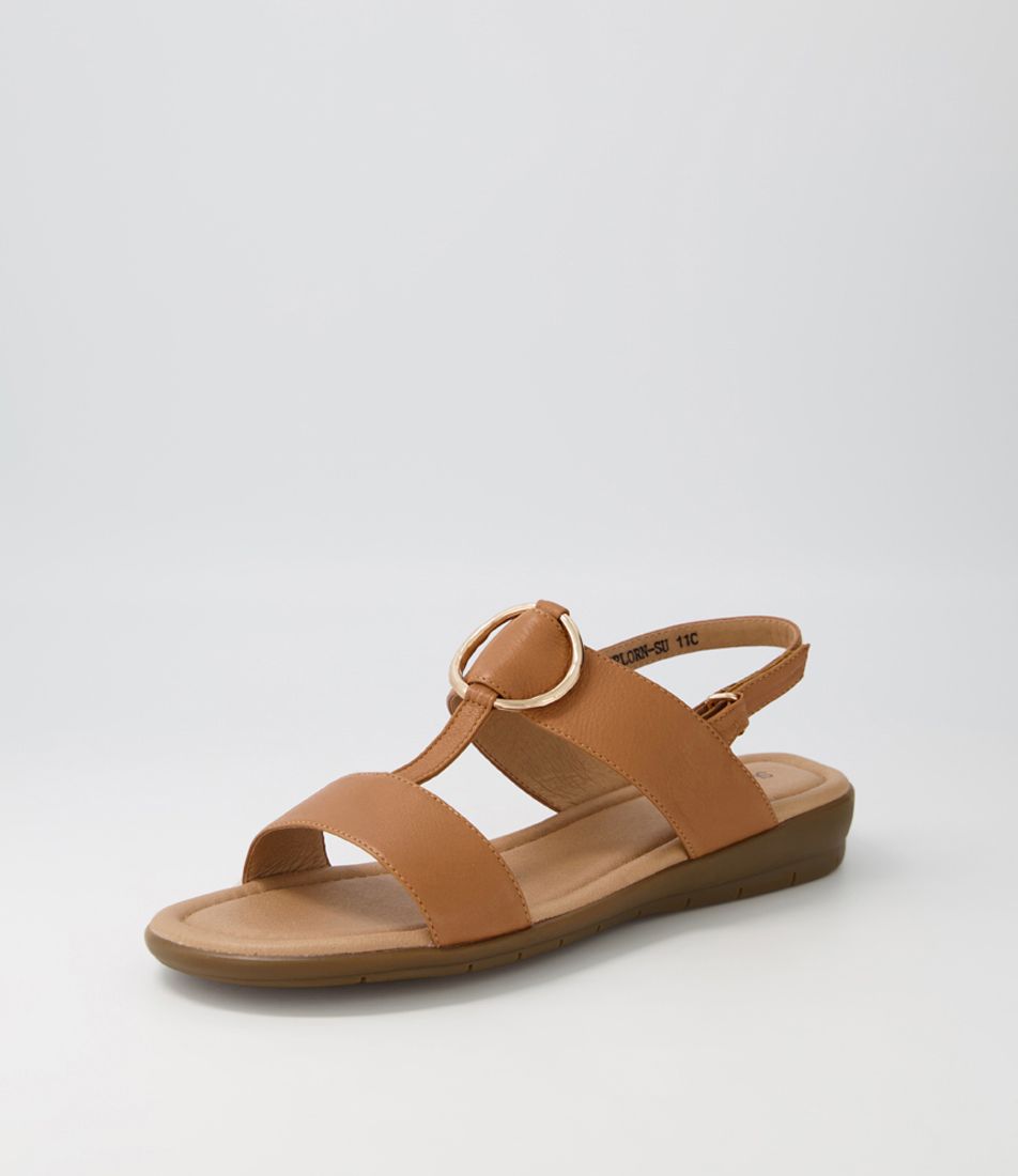 Forlorn Dark Tan Leather Sandals