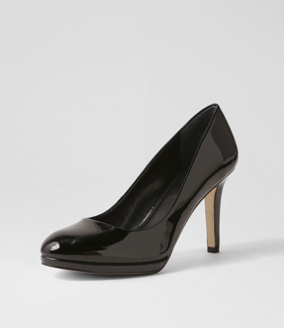 Galore Black Patent Leather Heels