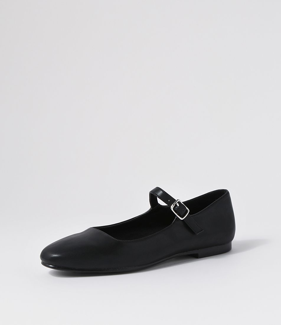 Shalink Black Flat Shoes