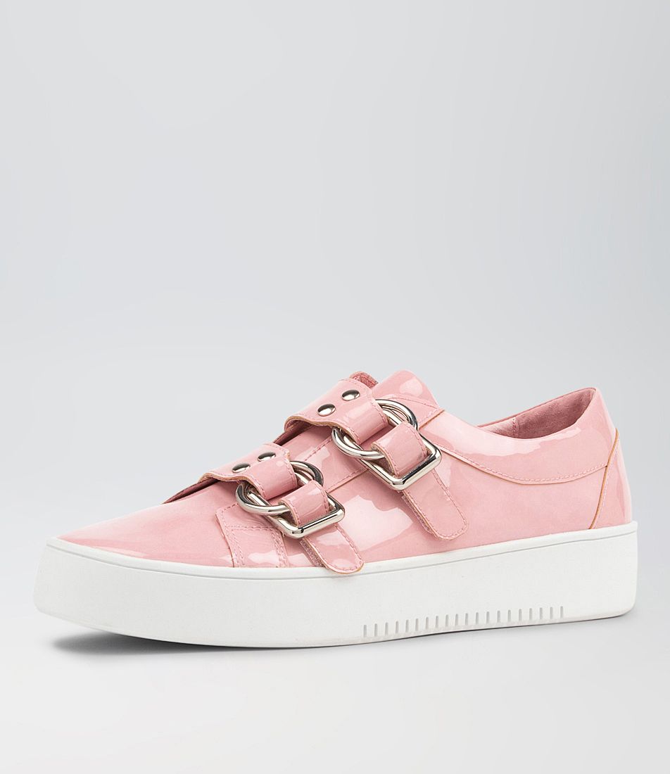 Lemuna Pink White Patent Leather Sneakers