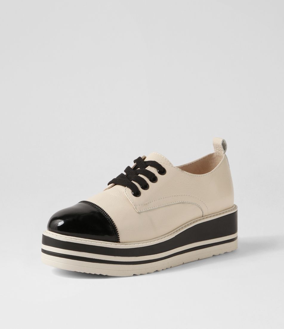 Salison Black Milk Patent Leather Sneakers