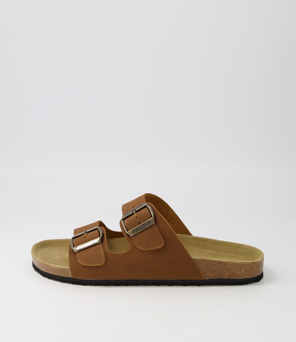 Ridley Chocolate Nubuck Slides