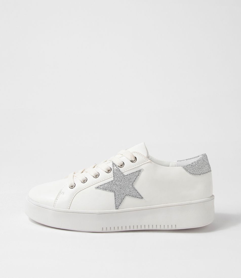 Libertine White-Silver Sneakers