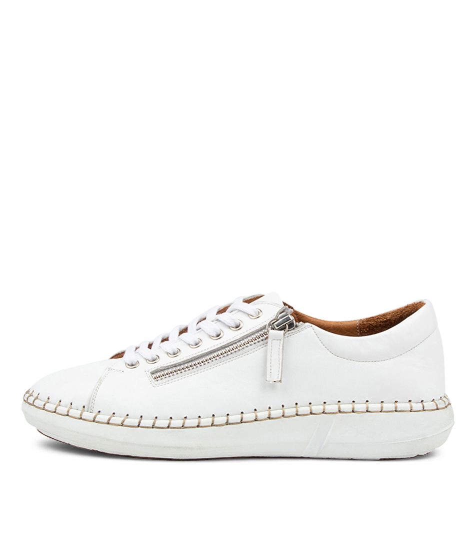 Position White Leather Sneakers