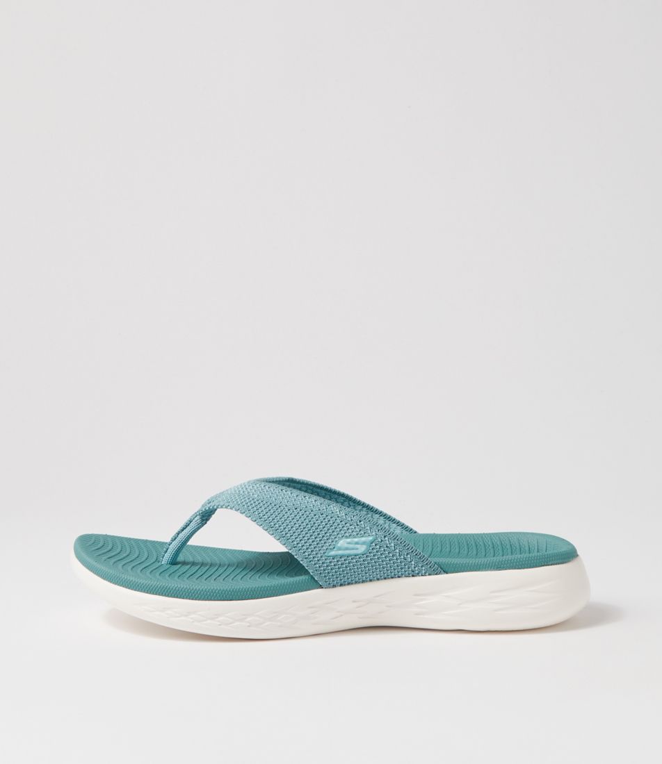 On Teal Textile Thongs