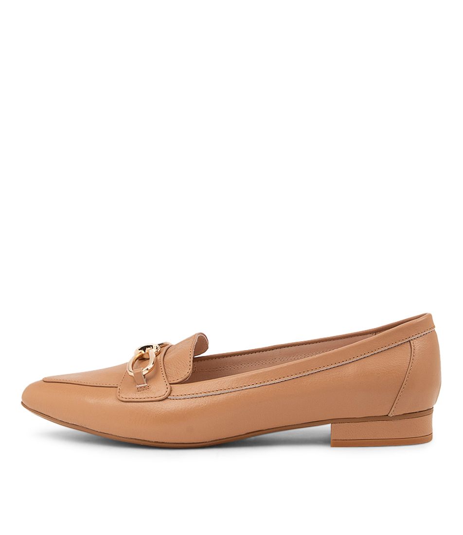 Dae Light Camel Leather Ballet Flats