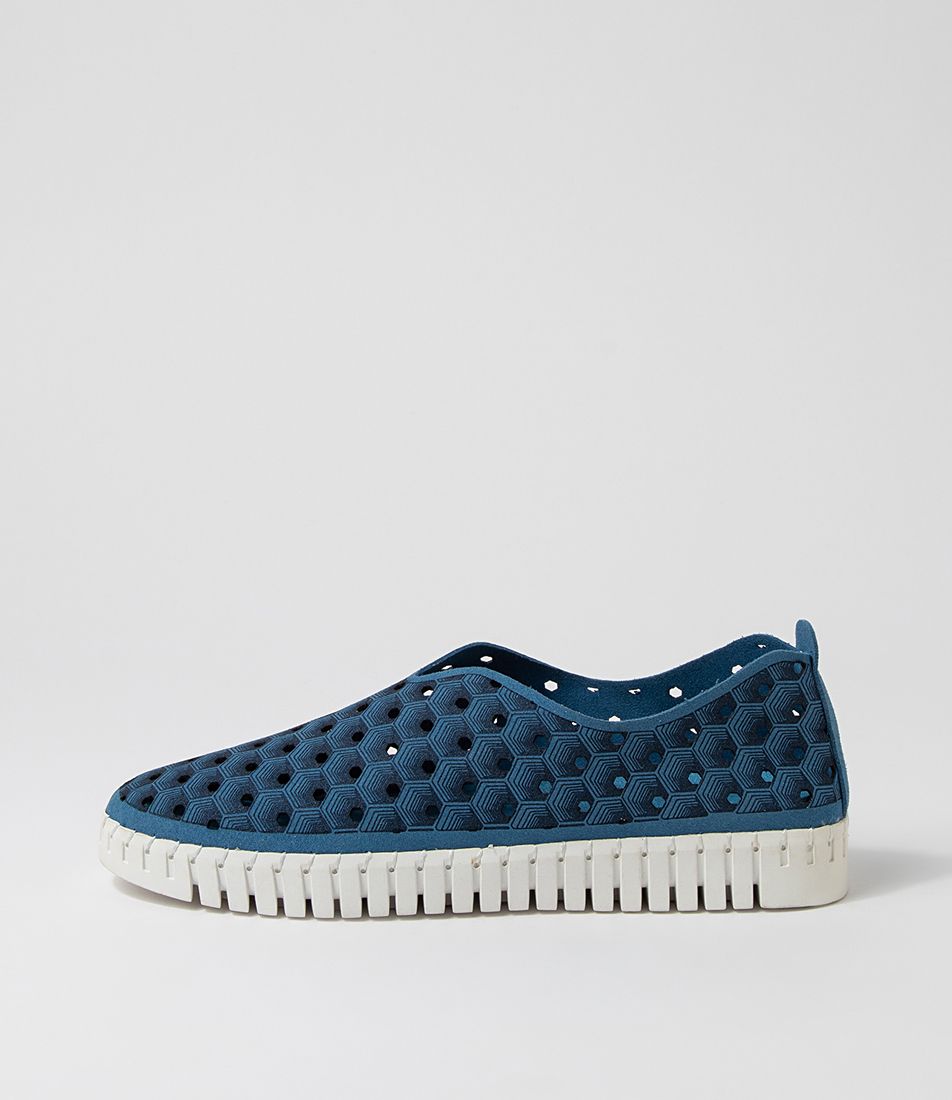 Ushka Denim Microsuede Sneakers
